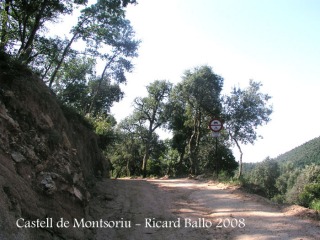 Camí a peu al castell de Montsoriu