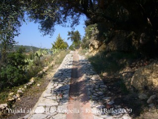 Castell de Vespella - Camí d'accés.