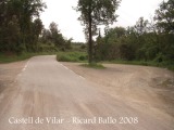 Castell de Vilar - carretera d'accés.