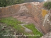 Castell d'Eramprunyà-Cisterna exterior, vista parcial. Excavada a la roca.