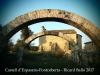 Castell d’Espasens – Fontcoberta - Al fons apareix la imatge de l'Església de Santa Caterina