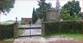 Castell Marsans - Porta d'entrada - Captura de pantalla de Google Maps.