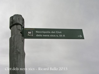 Clot dels nens xics - cartell indicatiu.