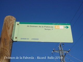 Dolmen de la Paborda - Alp.