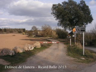 Dolmen de Llanera - Camí d'accés.