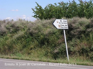 Ermita de Sant Joan de Carratalà - Camí d'accés.