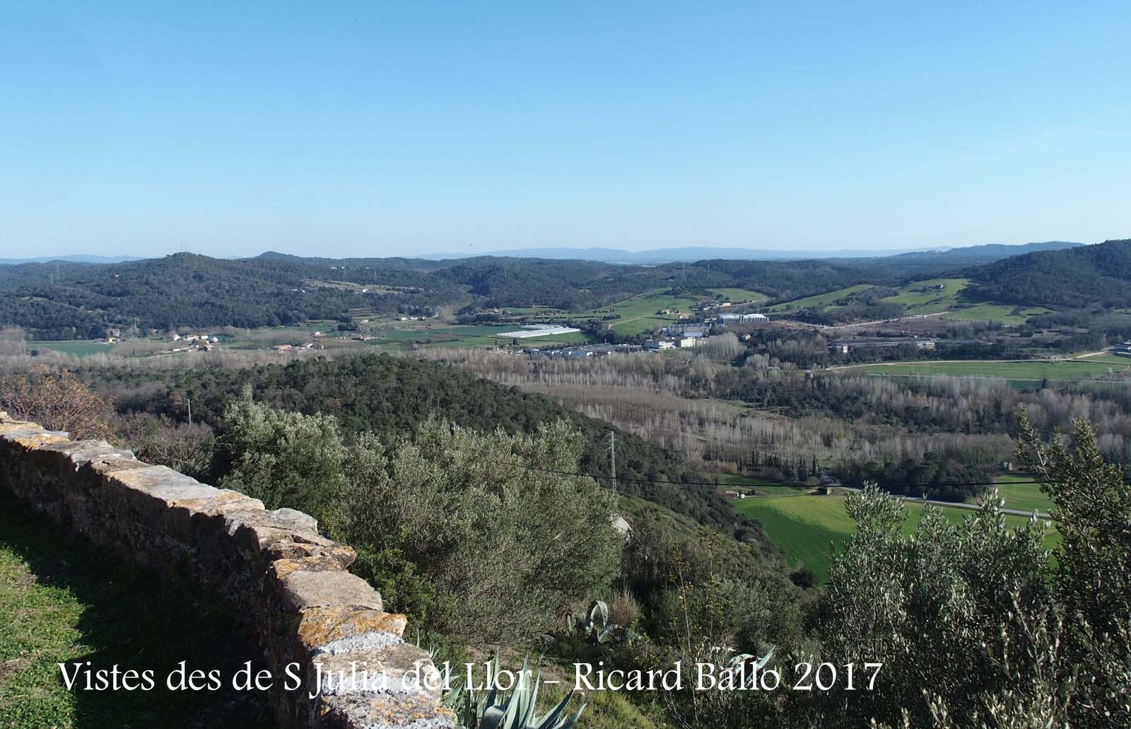 Vistes des de l\'Ermita de Sant Julià – Sant Julià del Llor i Bonmatí