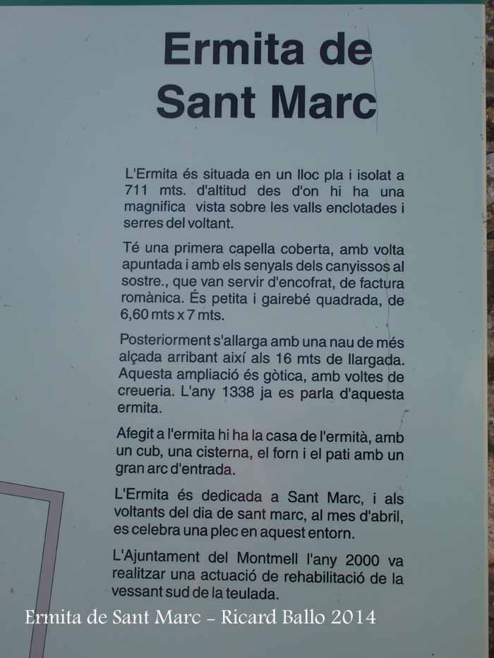 Ermita de Sant Marc – El Montmell