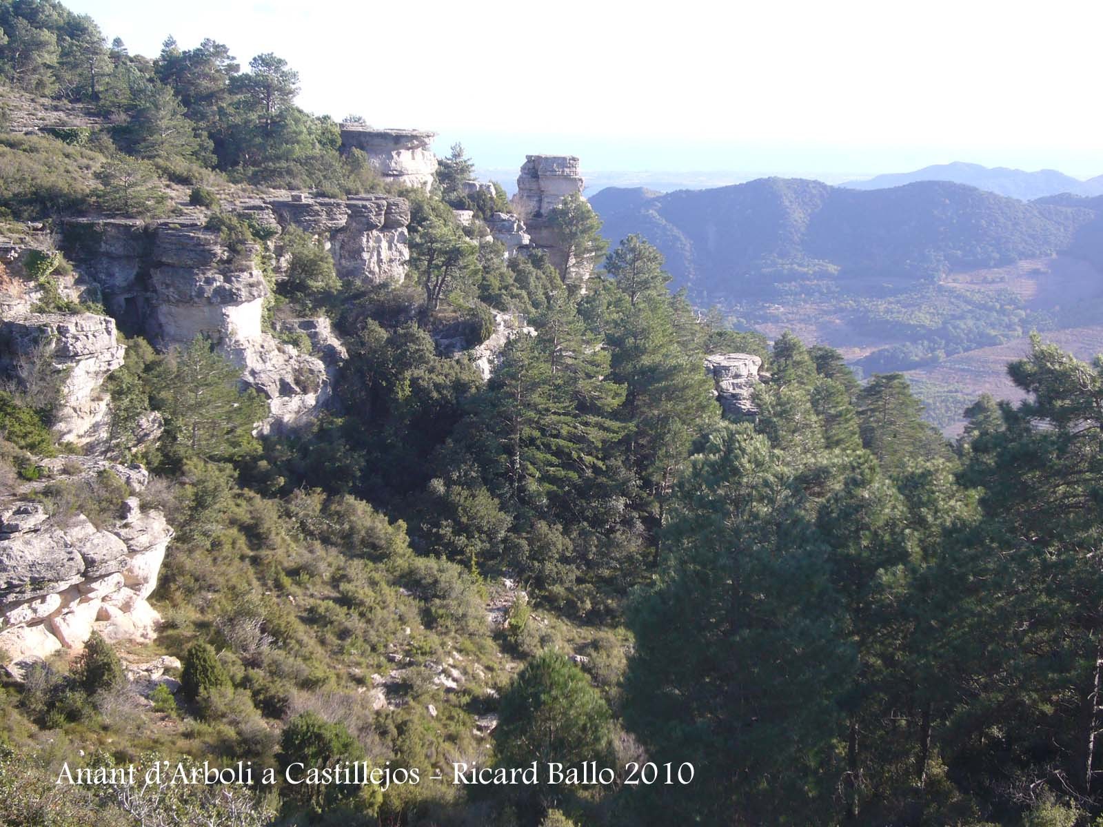 Vistes durant el recorregut des d'Arbolí a Castillejos