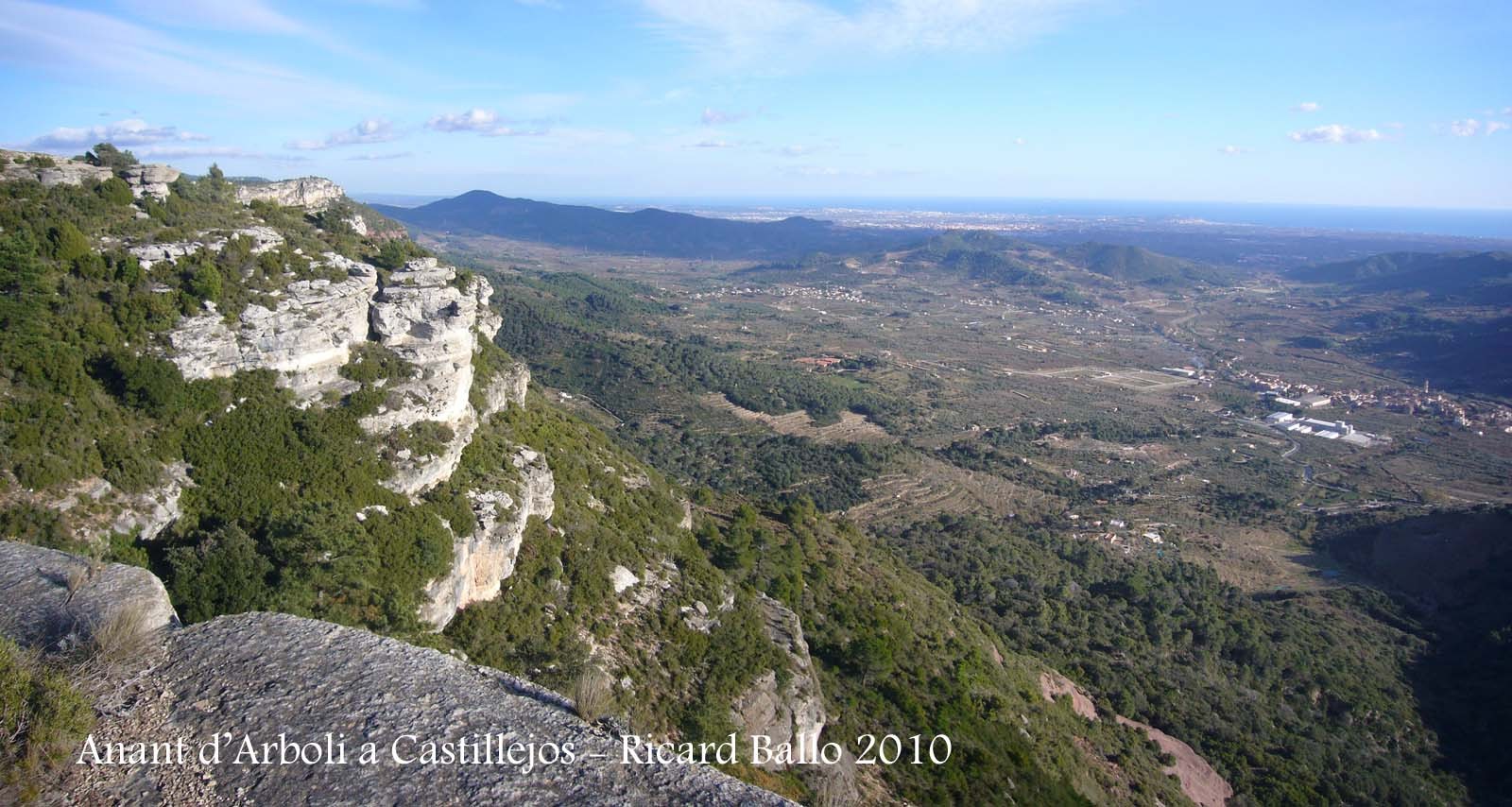 Vistes durant el recorregut des d'Arbolí a Castillejos