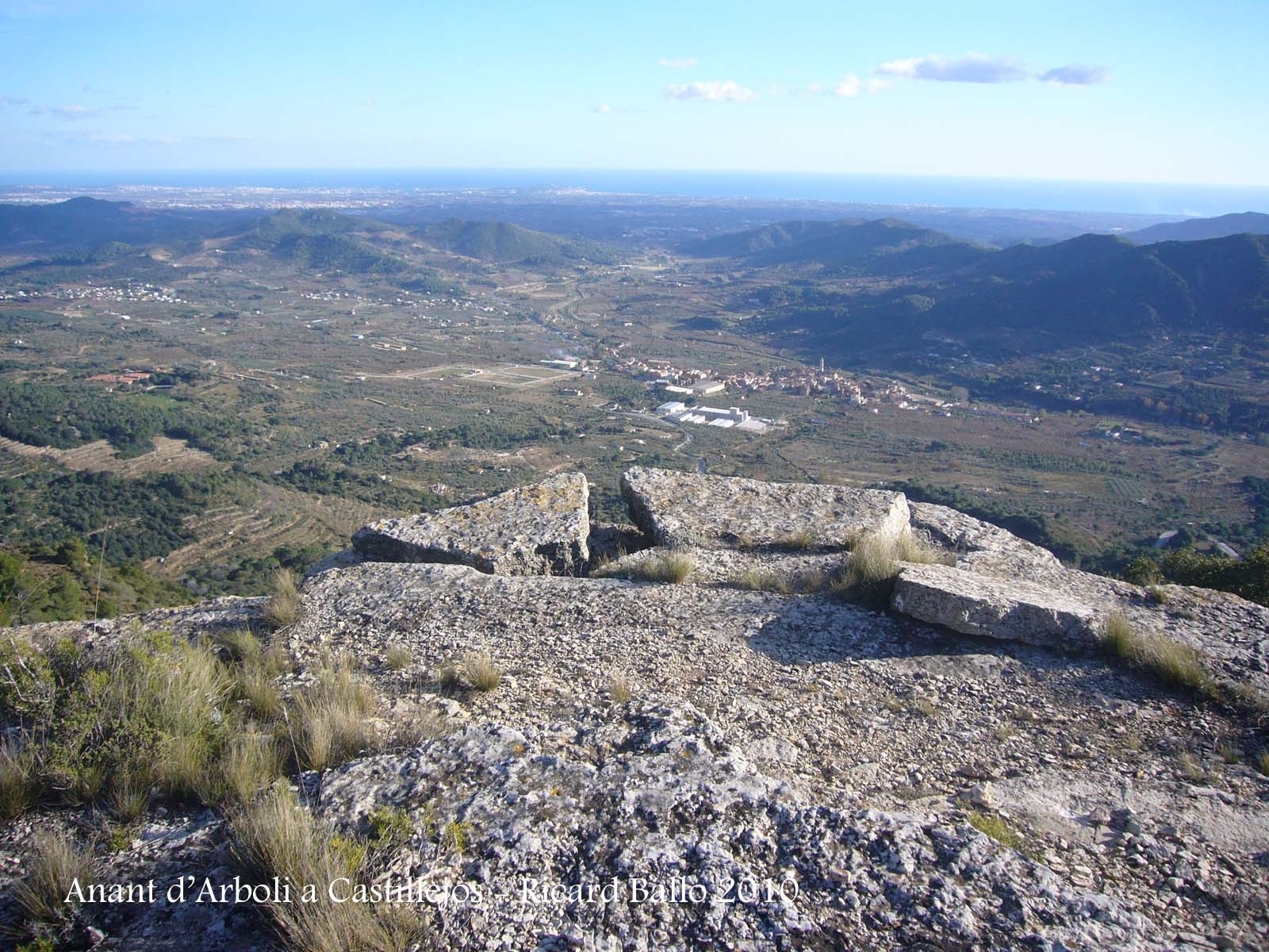Vistes durant el recorregut des d'Arbolí a Castillejos