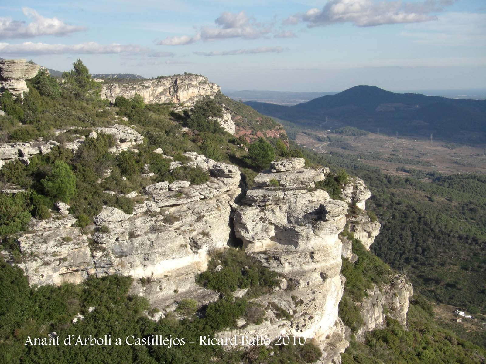 Vistes durant el recorregut des d'Arbolí a Castillejos