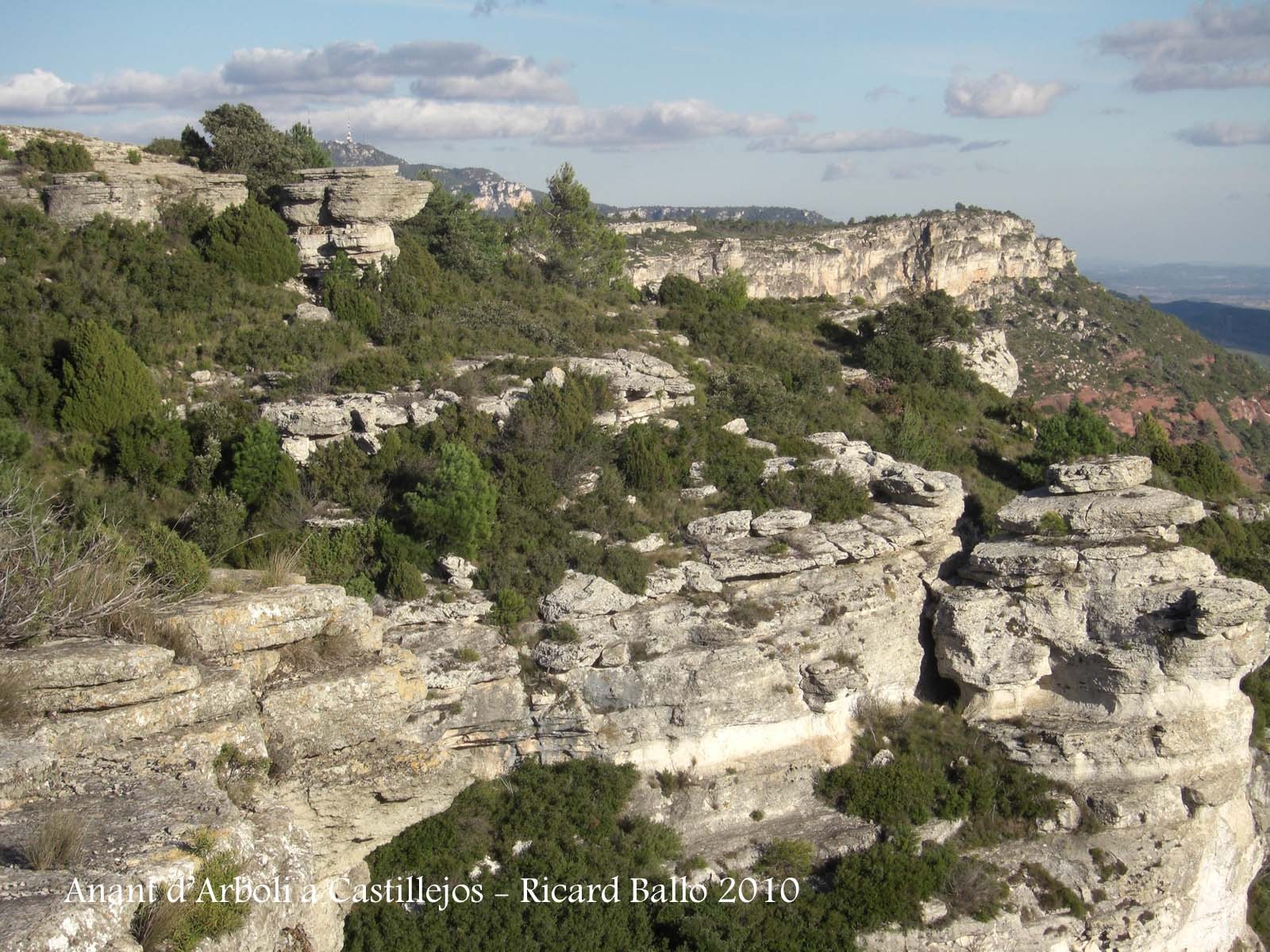 Vistes durant el recorregut des d'Arbolí a Castillejos