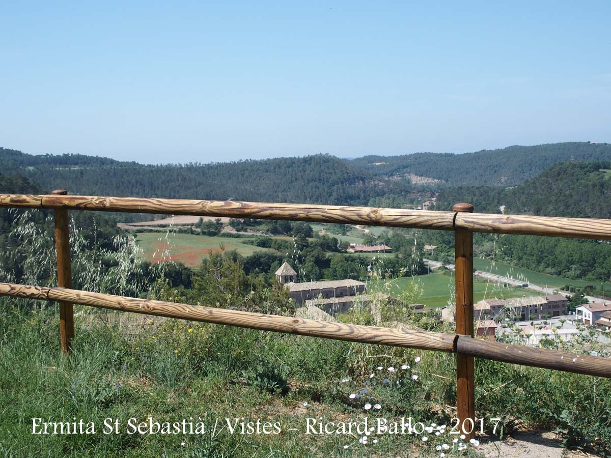 Vistes des de l'Ermita de Sant Sebastià – Oristà