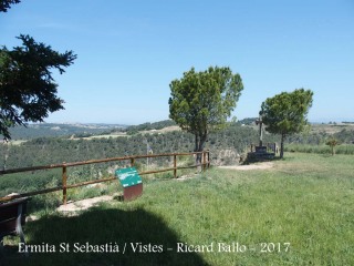 Vistes des de l'Ermita de Sant Sebastià – Oristà