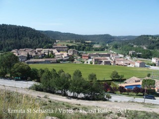 Vistes des de l'Ermita de Sant Sebastià – Oristà