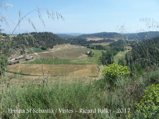 Vistes des de l'Ermita de Sant Sebastià – Oristà