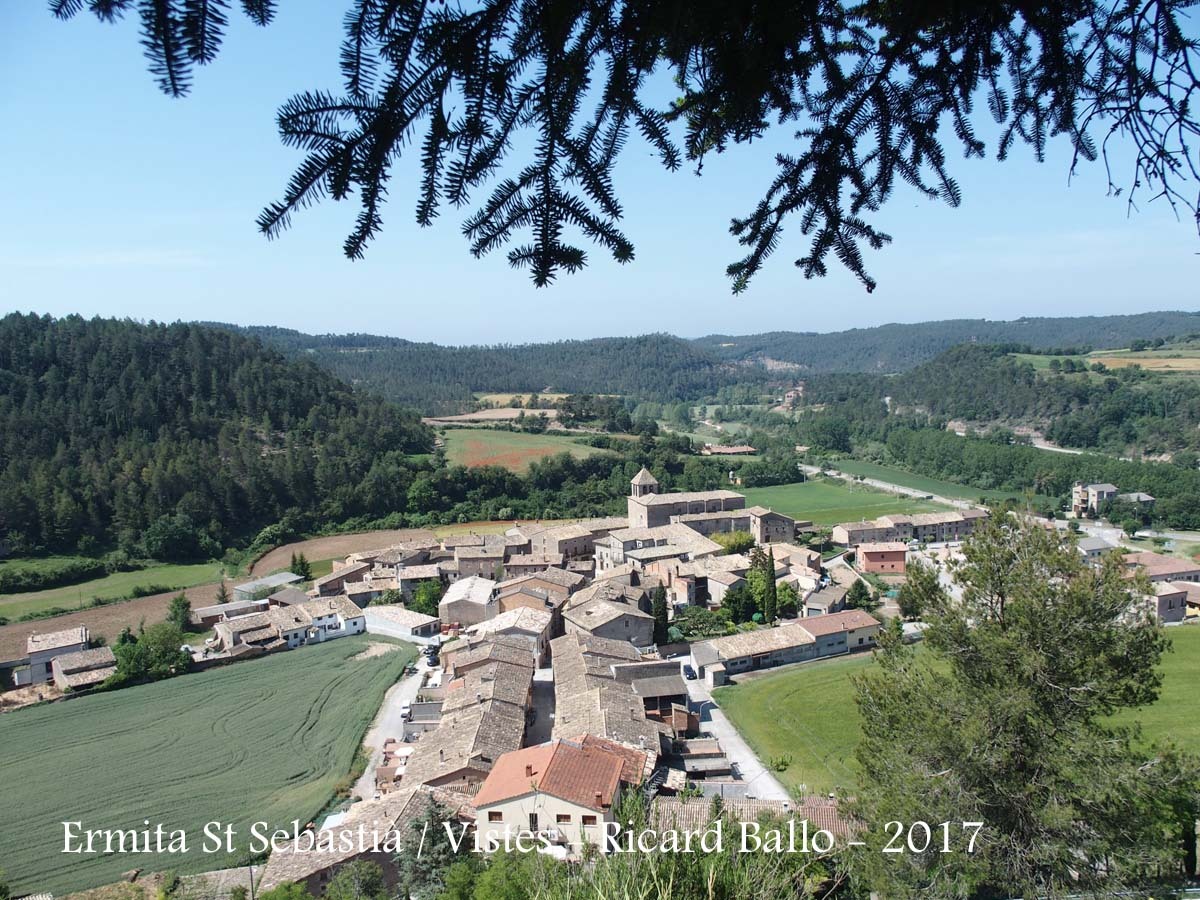 Vistes des de l'Ermita de Sant Sebastià – Oristà