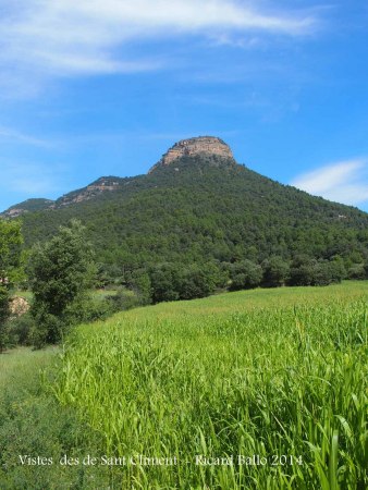 Vistes des del davant de l'Església de Sant Climent de L'Espunyola