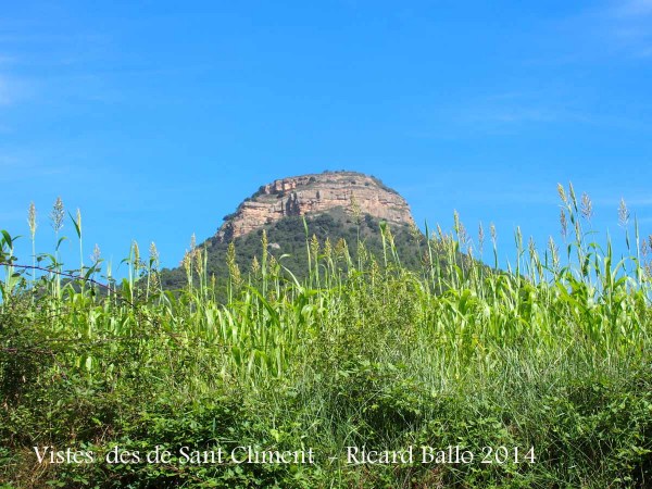 Vistes des del davant de l'Església de Sant Climent de L'Espunyola