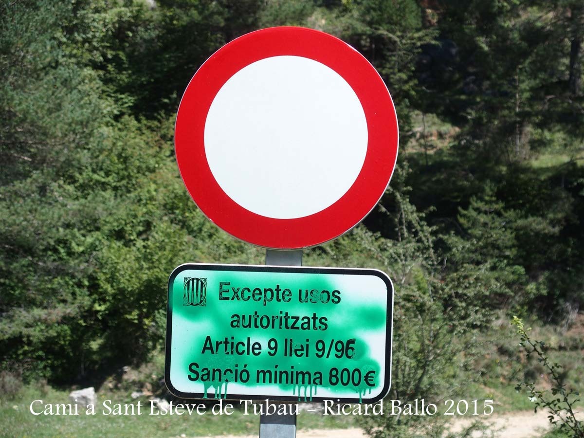 Camí a l'Església de Sant Esteve de Tubau – Sant Jaume de Frontanyà