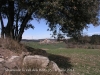 Església de Sant Genís de la Vall dels horts – Sant Fruitós de Bages - Al fons, el Mas de Les Oliveres.