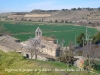 Vistes de d\'església de Sant Jaume de la Móra, des del castell de la Móra.