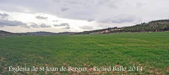 Vistes des de l'Església de Sant Joan de Bergús - Cardona