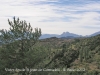 Vistes des de l\'església de Sant Joan de Cornudell. Al fons la inconfusible silueta del Pedraforca.