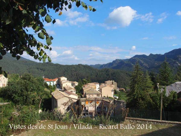 Vistes des de l'Església de Sant Joan – Vilada