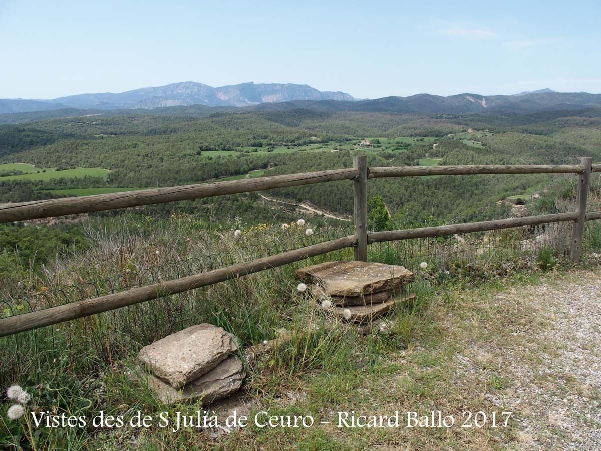 Vistes des de l'Església de Sant Julià de Ceuró – Castellar de la Ribera