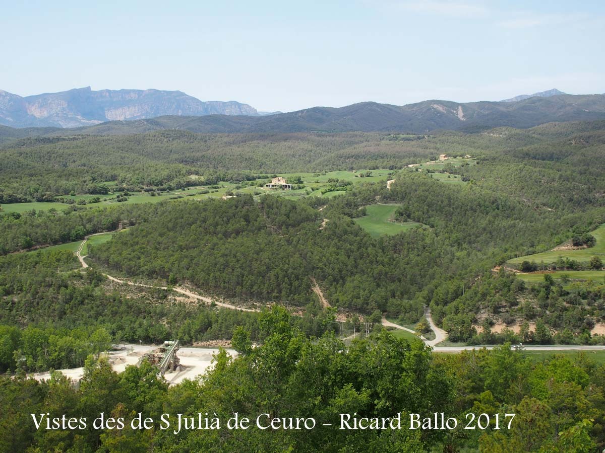 Vistes des de l'Església de Sant Julià de Ceuró – Castellar de la Ribera