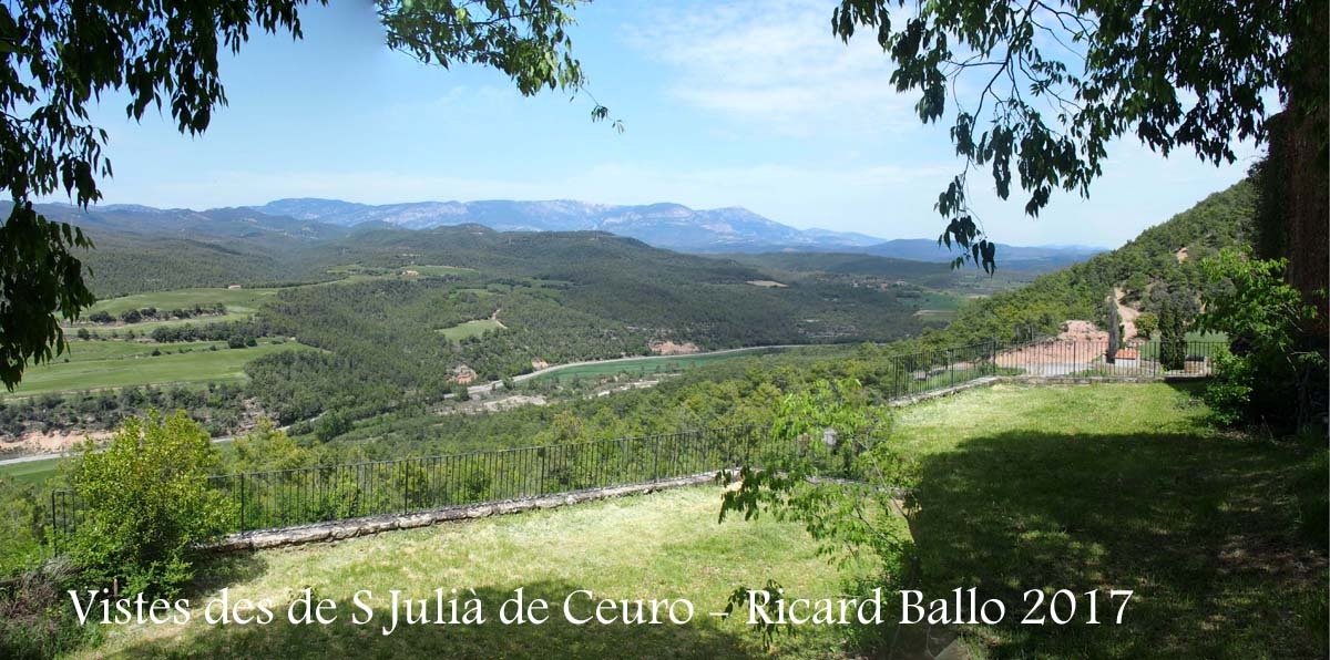 Vistes des de l'Església de Sant Julià de Ceuró – Castellar de la Ribera