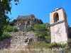 Església de Sant Llorenç de Selmella – Pont d’Armentera - Al fons apareix un llenç de muralla del castell de Selmella.