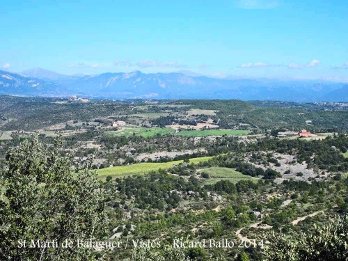 Vistes des de l'Església de Sant Martí de Balaguer – Viver i Serrateix