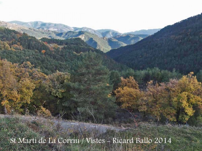 Vistes des de l'Església de Sant Martí de La Corriu – Guixers