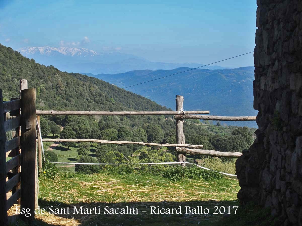 Vistes des de l\'Església de Sant Martí Sacalm – Susqueda