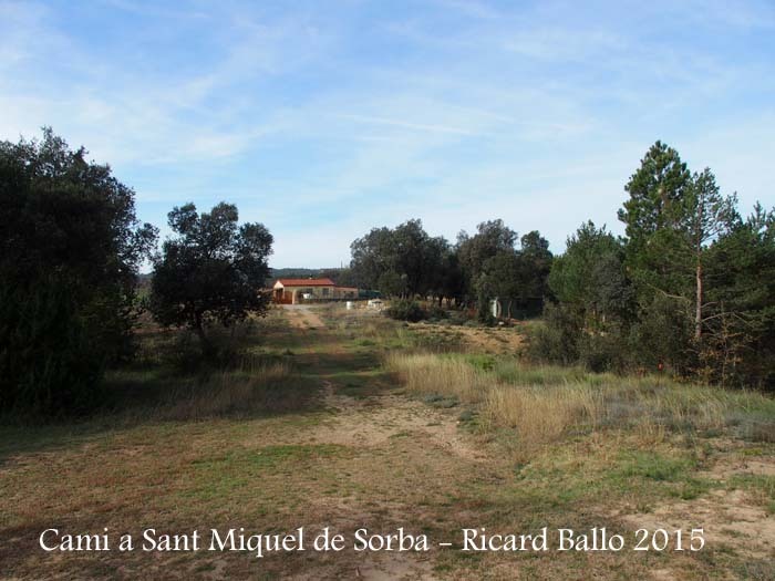 Església de Sant Miquel de Sorba – Montmajor - Camí d'accés