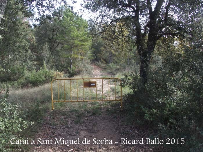 Església de Sant Miquel de Sorba – Montmajor - Camí d'accés