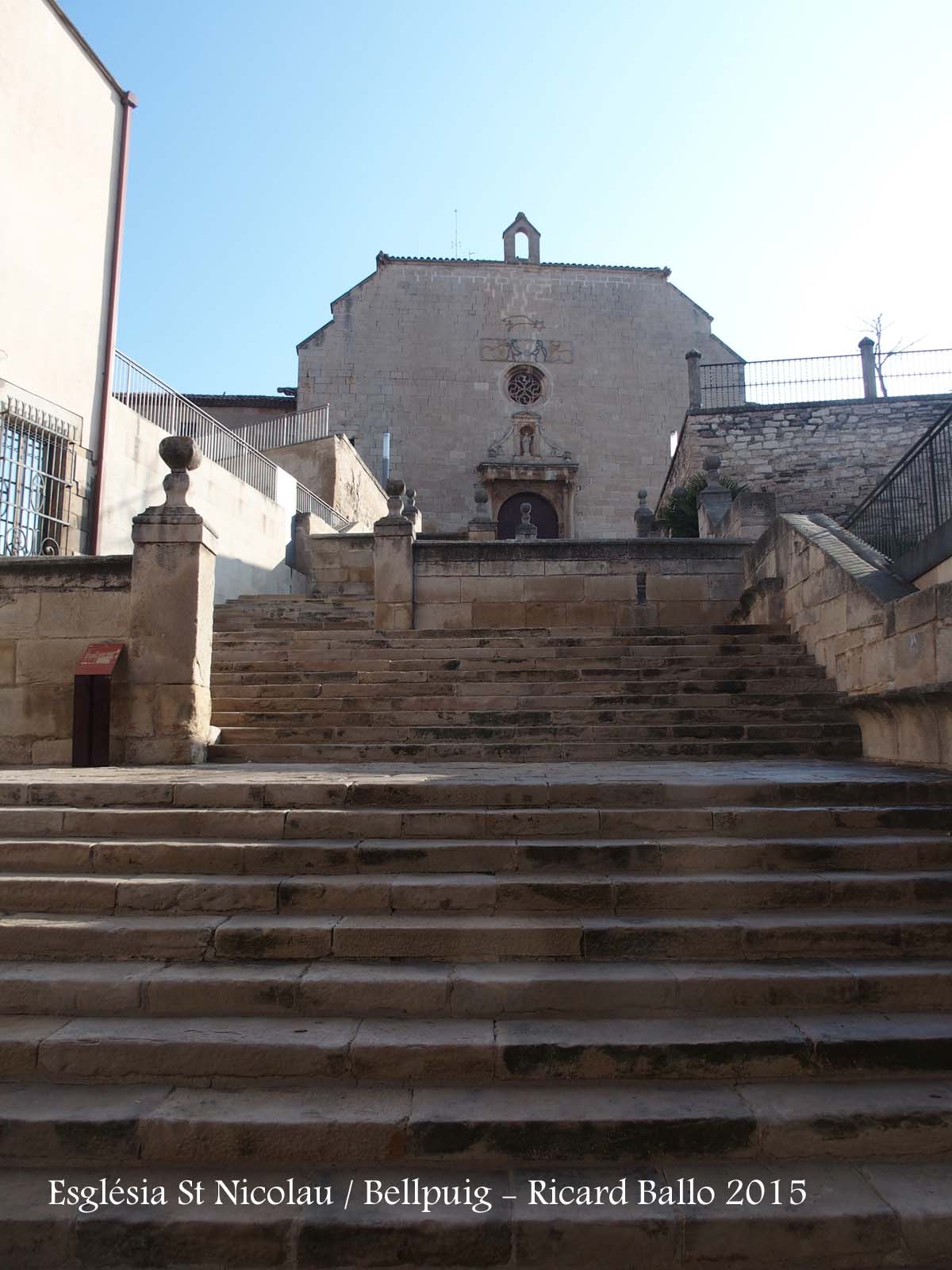 Església de Sant Nicolau – Bellpuig - Escalinata