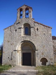 Església de Sant Pere Cercada – Santa Coloma de Farners - Façana davantera.