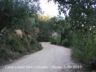 Església de Sant Pere Cercada – Santa Coloma de Farners - Camí.