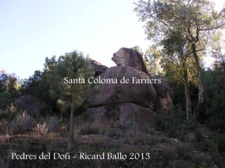 Església de Sant Pere Cercada – Santa Coloma de Farners - Camí - Pedres del dofí.