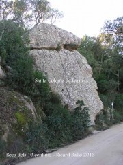 Església de Sant Pere Cercada – Santa Coloma de Farners - Camí - La roca dels 10 cèntims.