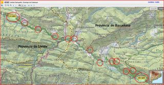 Berguedà - Mapa parcial - Institut Cartogràfic de Catalunya - Pàgina web - Captura de pantalla - Novembre 2014.