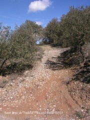 Església de Sant Pere de Tudela - recorregut - Camí a peu.