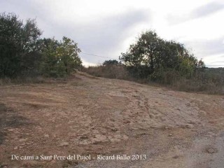 De camí a l'església a Sant Pere del Pujol - Itinerari.