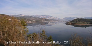 Pantà de Rialb, des de l'església de Sant Sebastià de la Clua – Bassella