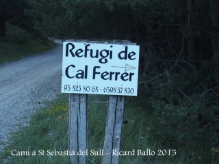 Camí a l'Església de Sant Sebastià del Sull – Saldes