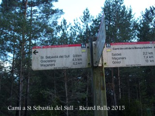 Camí a l'Església de Sant Sebastià del Sull – Saldes